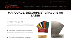 Desktop Screenshot of gravurelaser.ca